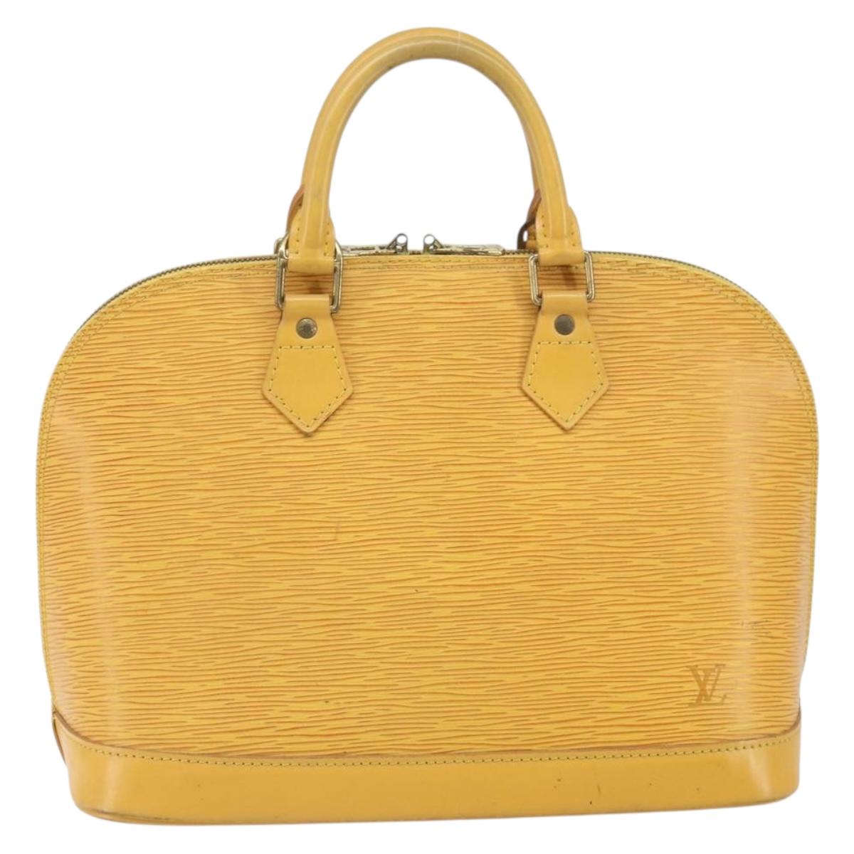LOUIS VUITTON Epi Alma Hand Bag Yellow M52149 LV Auth yk19908