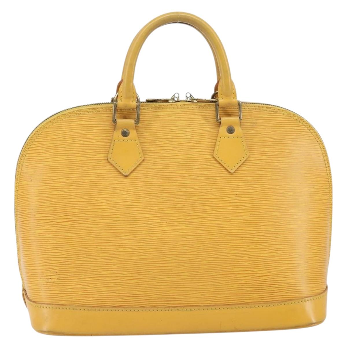 LOUIS VUITTON Epi Alma Hand Bag Yellow M52149 LV Auth yk19908