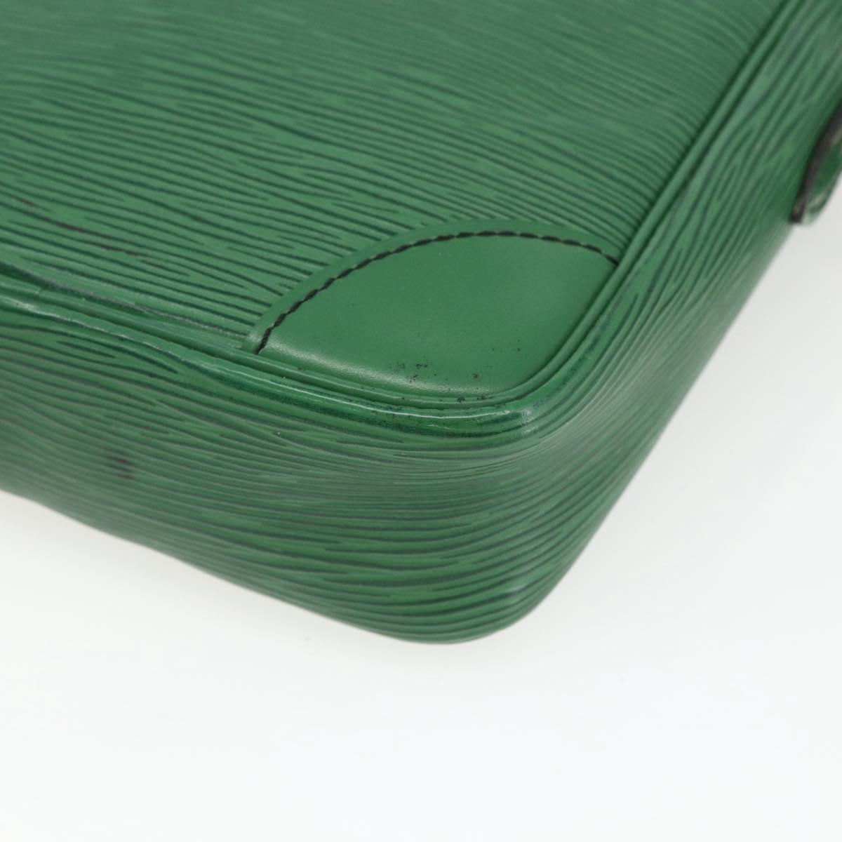 LOUIS VUITTON Epi Danube Shoulder Bag Green M45634 LV Auth yk19922