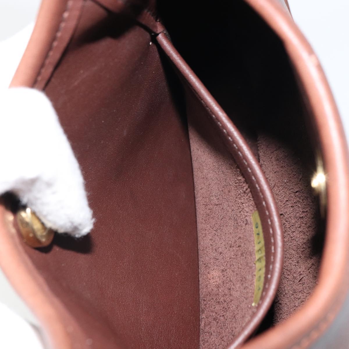 Coach Ergo Hand Bag Leather Brown Silver Auth yk19937