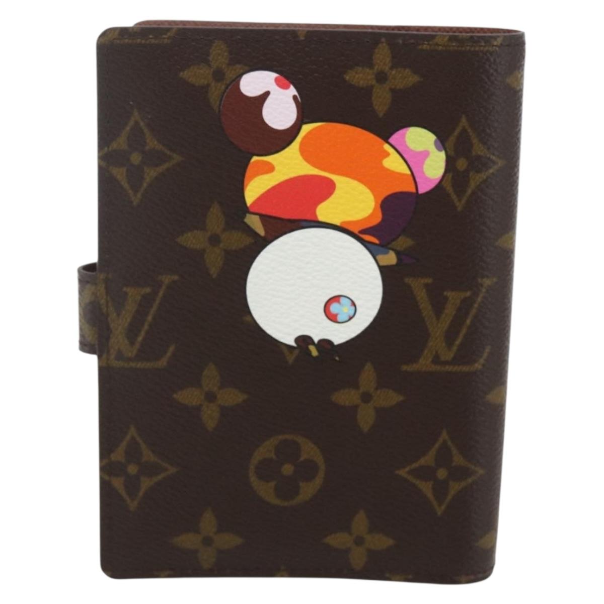 LOUIS VUITTON Monogram Panda Agenda PM Day Planner Cover R20011 LV Auth yk19949V