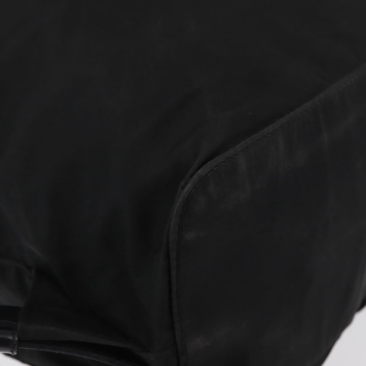PRADA Backpack Nylon Black Silver Auth yk19964