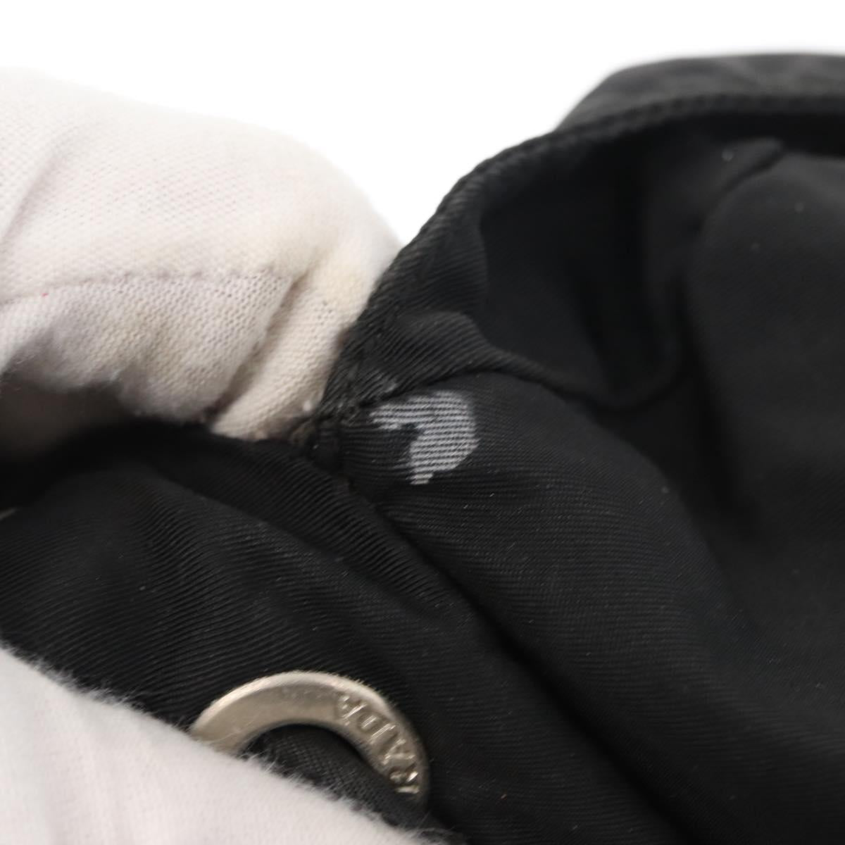 PRADA Backpack Nylon Black Silver Auth yk19964