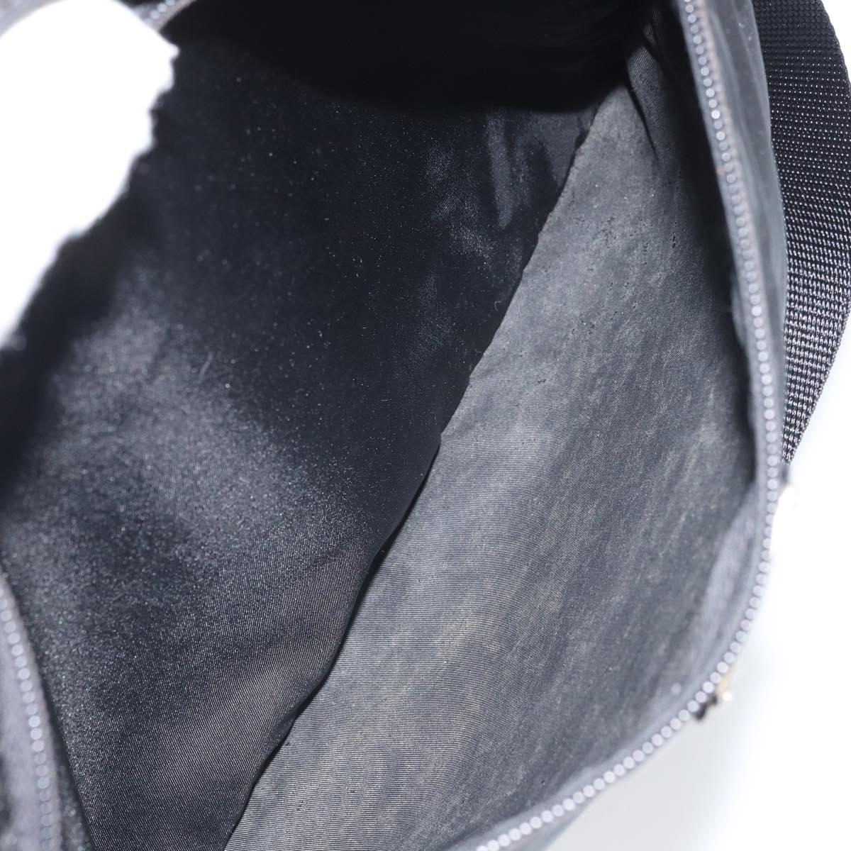 PRADA Shoulder Bag Nylon Black Silver Auth yk19974