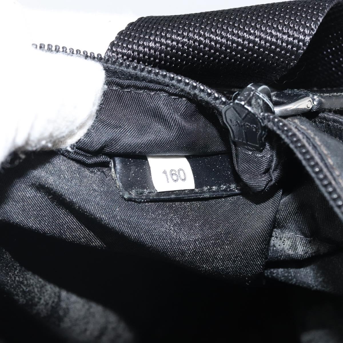 PRADA Shoulder Bag Nylon Black Silver Auth yk19974