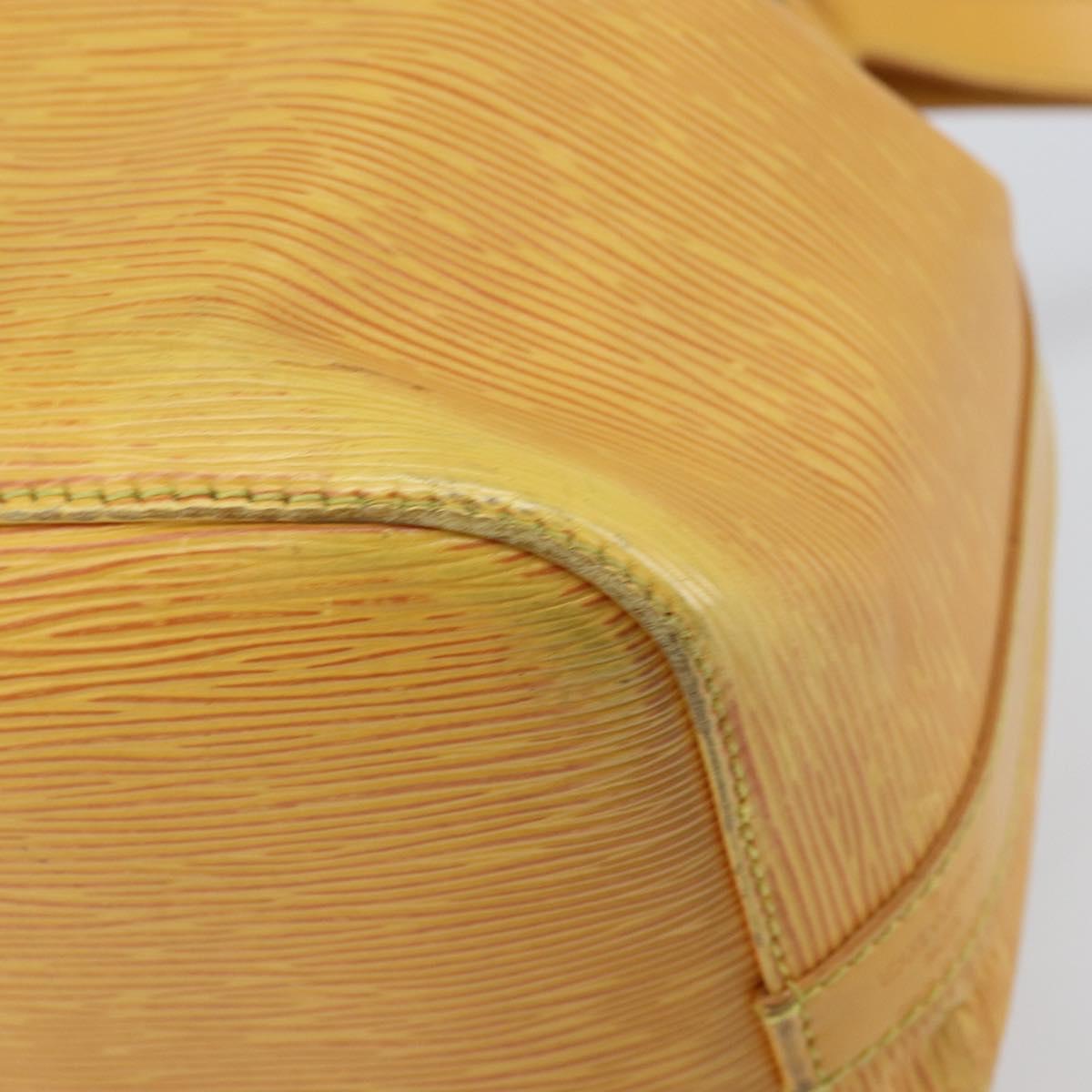 LOUIS VUITTON Epi Petit Noe Shoulder Bag Yellow M44109 LV Auth yk19985