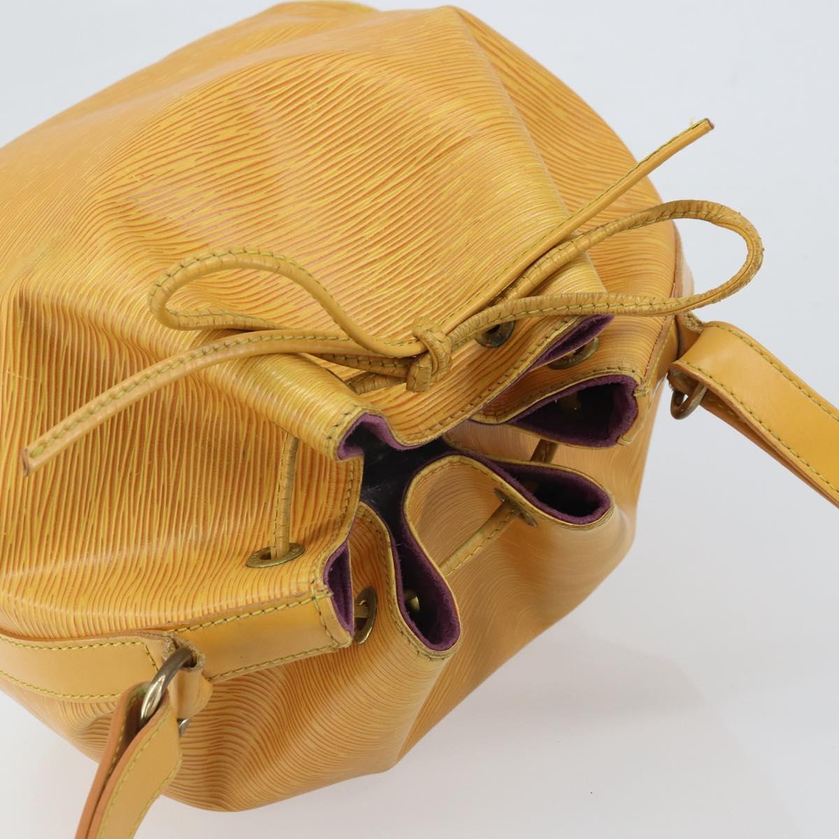 LOUIS VUITTON Epi Petit Noe Shoulder Bag Yellow M44109 LV Auth yk19985
