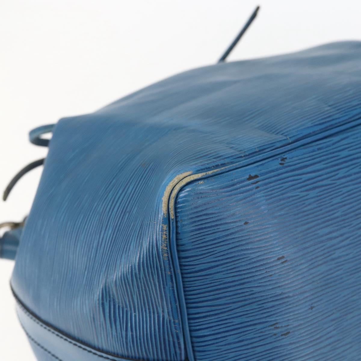 LOUIS VUITTON Epi Petit Noe Shoulder Bag Blue M44105 LV Auth yk20000