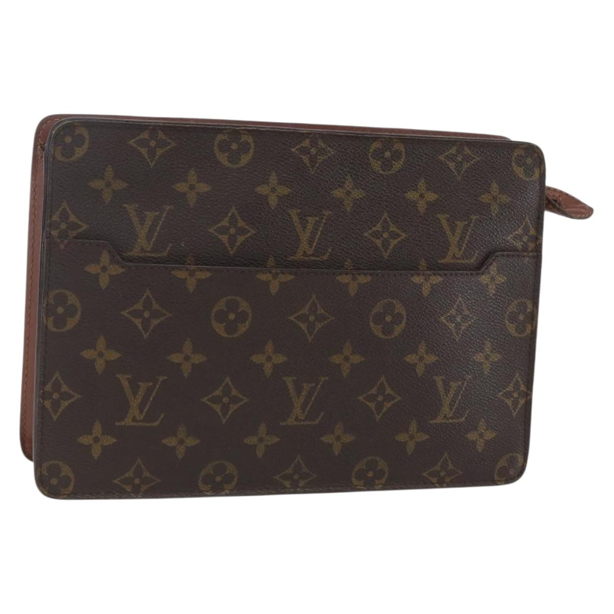 LOUIS VUITTON Monogram Pochette Homme Clutch Bag M51795 LV Auth yk20002