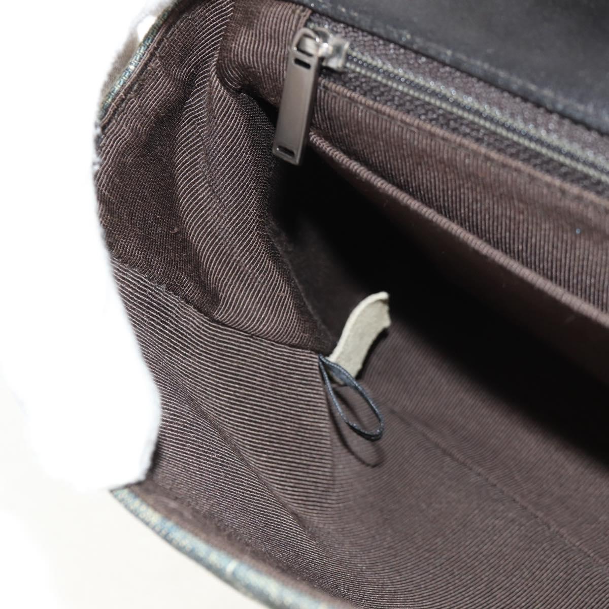 CHANEL Choco Bar Chain Shoulder Bag Denim Blue CC Auth yk20012V