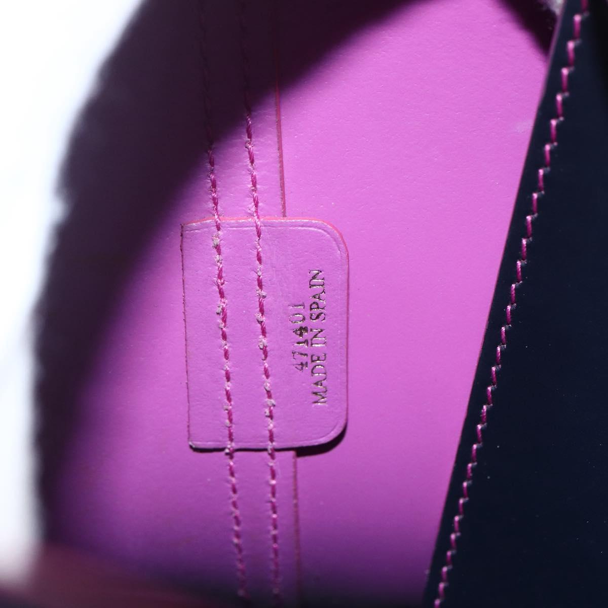 LOEWE Anagram Tote Bag Leather Black Gold Auth yk20013