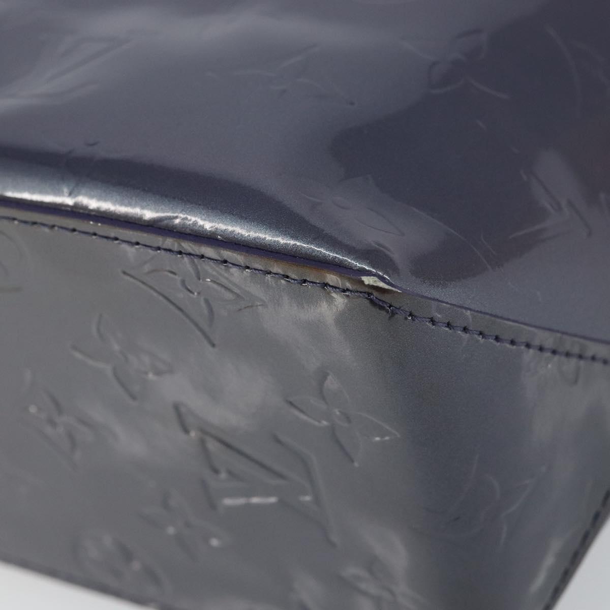 LOUIS VUITTON Monogram Vernis Reade PM Hand Bag Indigo M91335 LV Auth yk20031A