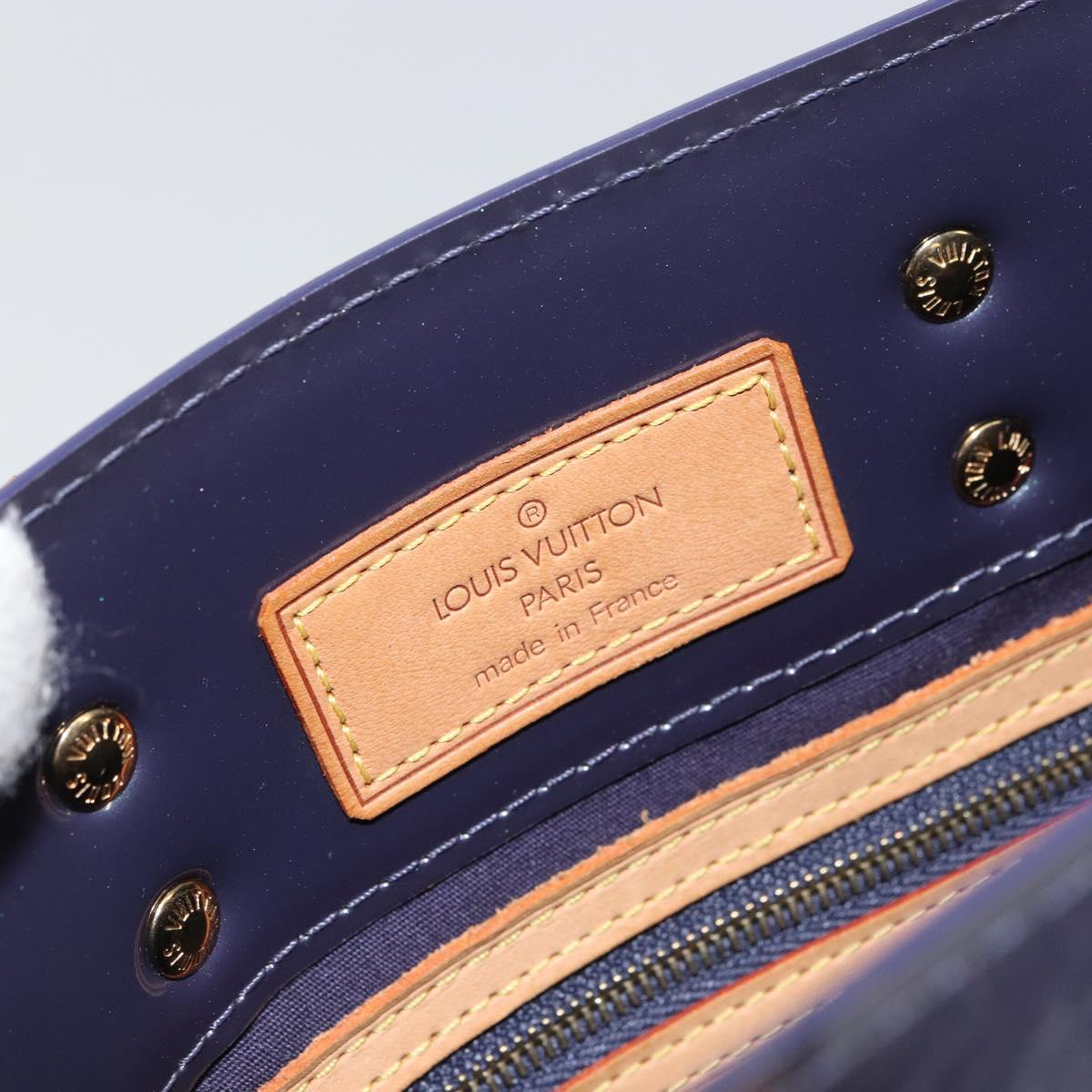 LOUIS VUITTON Monogram Vernis Reade PM Hand Bag Indigo M91335 LV Auth yk20031A