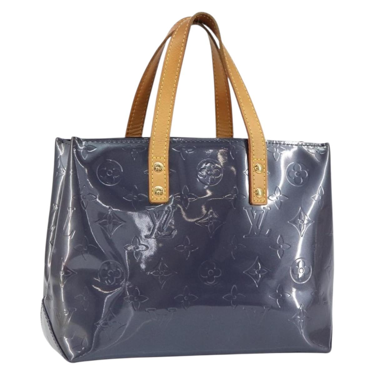 LOUIS VUITTON Monogram Vernis Reade PM Hand Bag Indigo M91335 LV Auth yk20031A