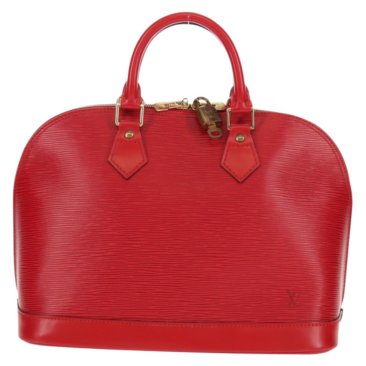 LOUIS VUITTON Epi Alma Hand Bag Castilian Red M52147 LV Auth yk20034A