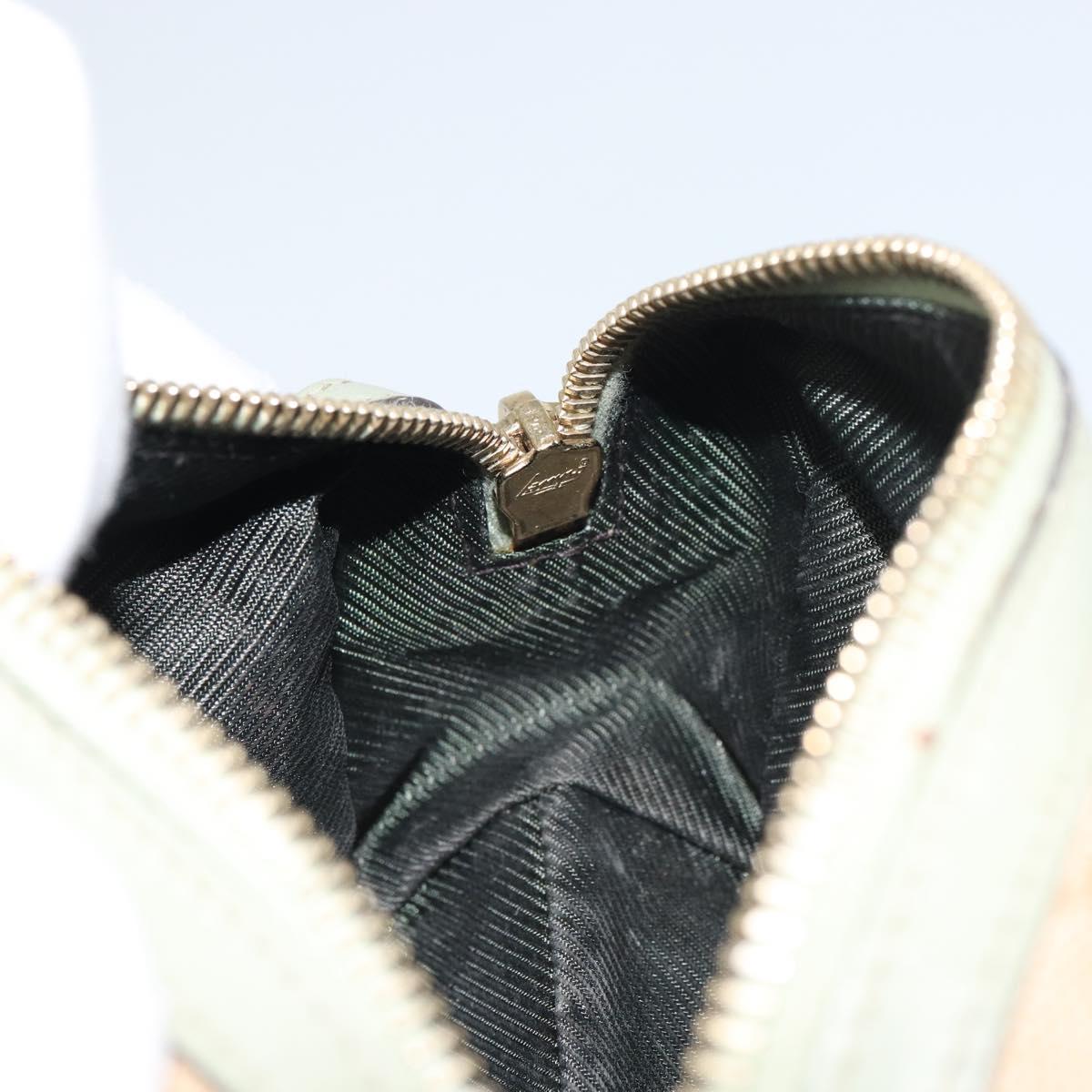 GUCCI GG Canvas Pouch Beige Gold 153228 Auth yk20044V