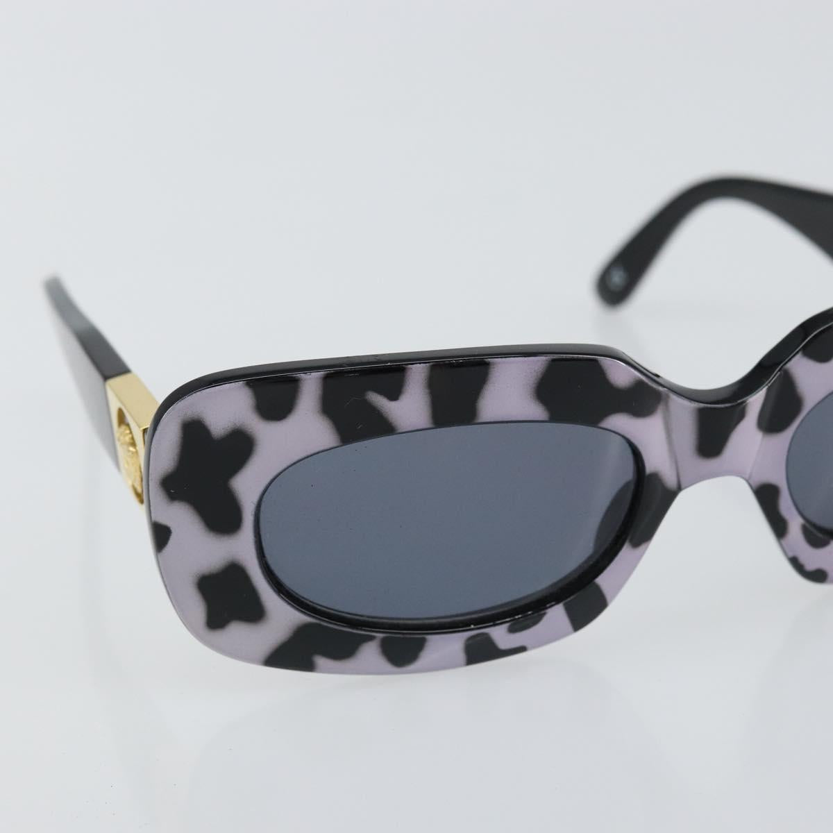VERSACE Sunglasses plastic Black Auth yk20049