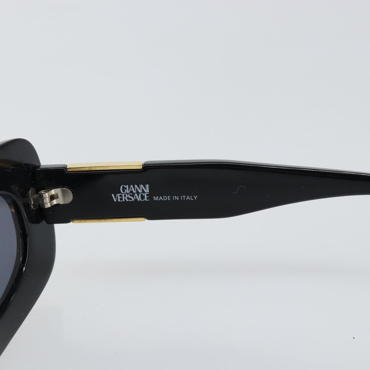 VERSACE Sunglasses plastic Black Auth yk20049