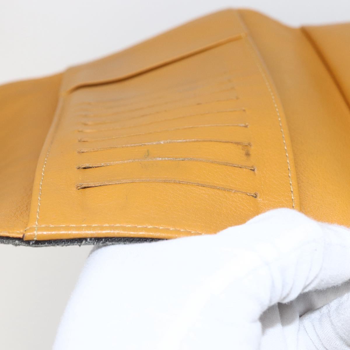 LOUIS VUITTON Denim Portefeuille Amelia Wallet Black M95512 Auth yk20055