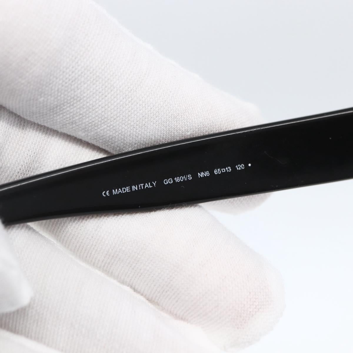 GUCCI Sunglasses metal Black Auth yk20056