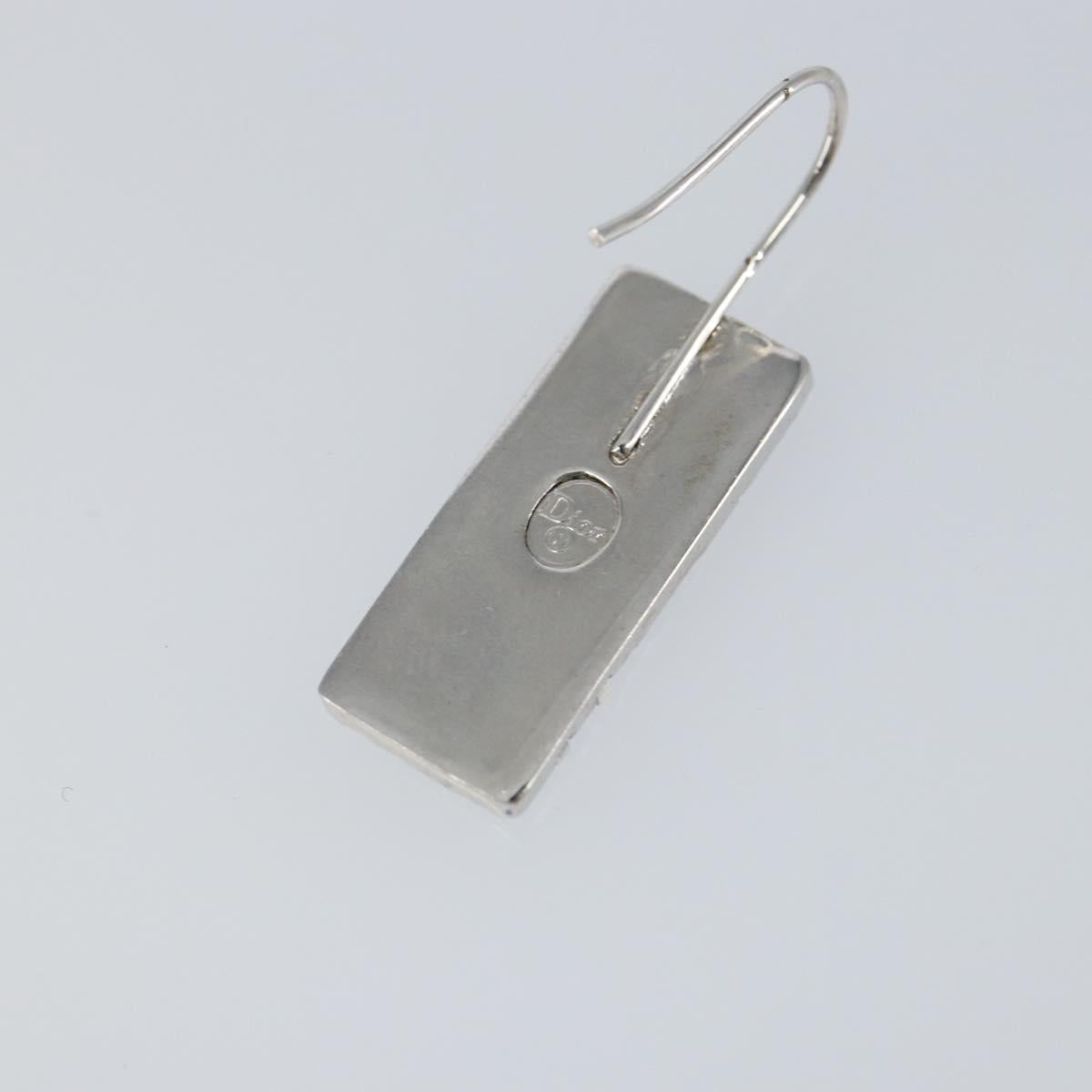 Christian Dior Pierce Earring metal Blue Auth yk20067