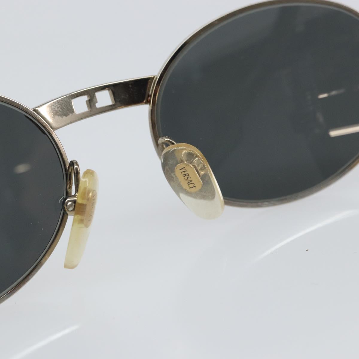 VERSACE Sunglasses metal Silver Auth yk20069