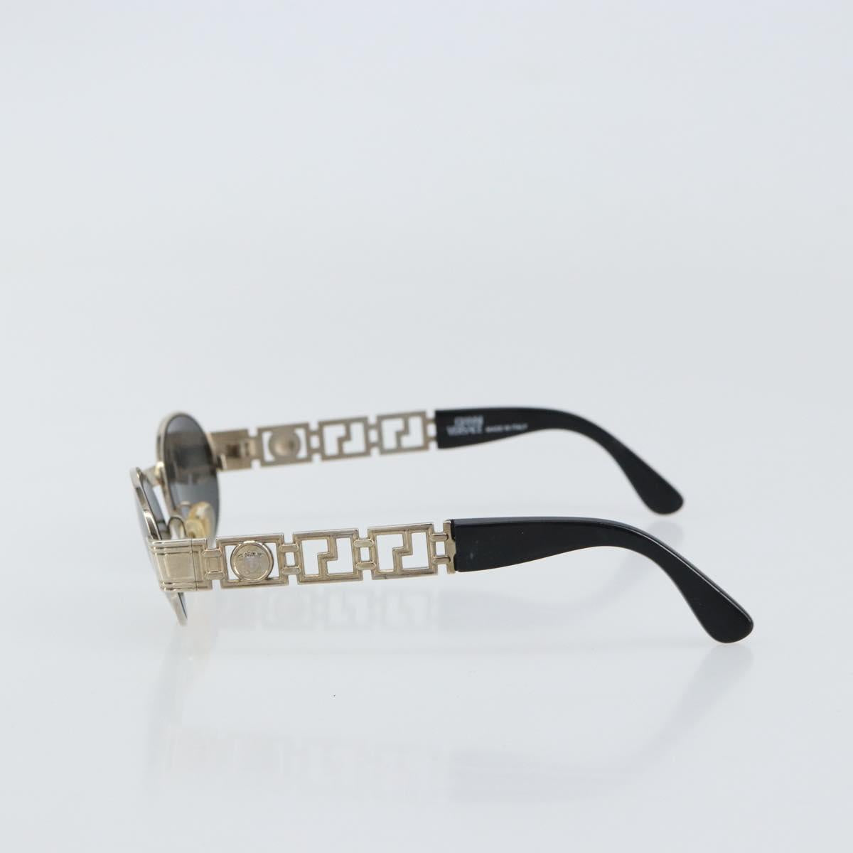 VERSACE Sunglasses metal Silver Auth yk20069