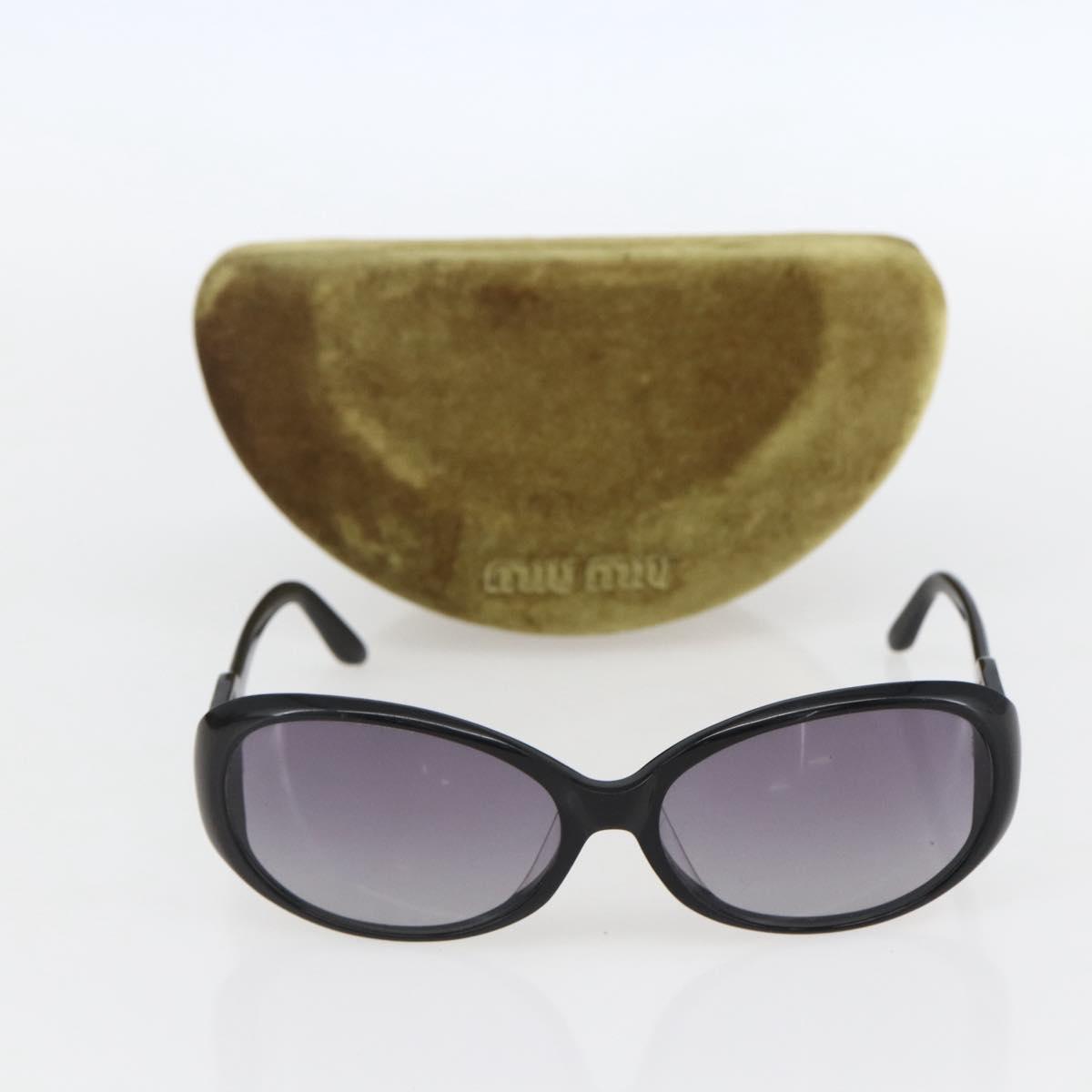 Miu Miu Sunglasses Plastic Black Auth yk20072
