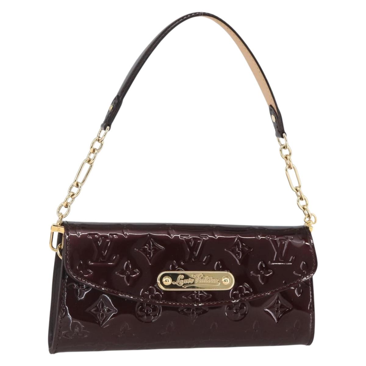 LOUIS VUITTON Monogram Vernis Sunset Bluebird Bag Amarante M93542 Auth yk20075V