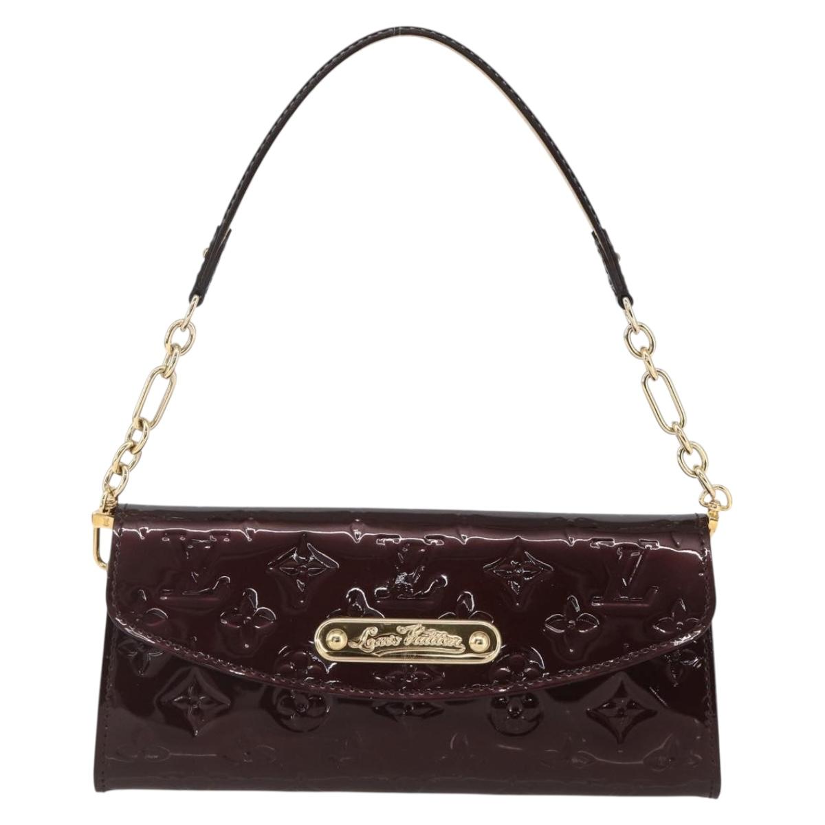 LOUIS VUITTON Monogram Vernis Sunset Bluebird Bag Amarante M93542 Auth yk20075V