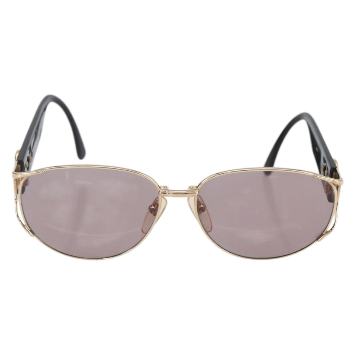 SAINT LAURENT Sunglasses plastic Black Auth yk20087