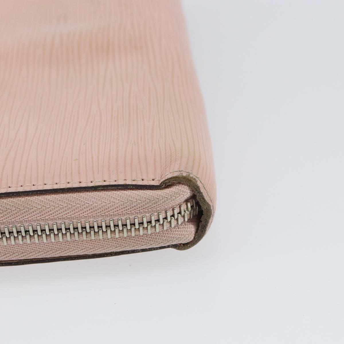 LOUIS VUITTON Epi Zippy Wallet Long Wallet Rose Valerine M61863 LV Auth yk20109