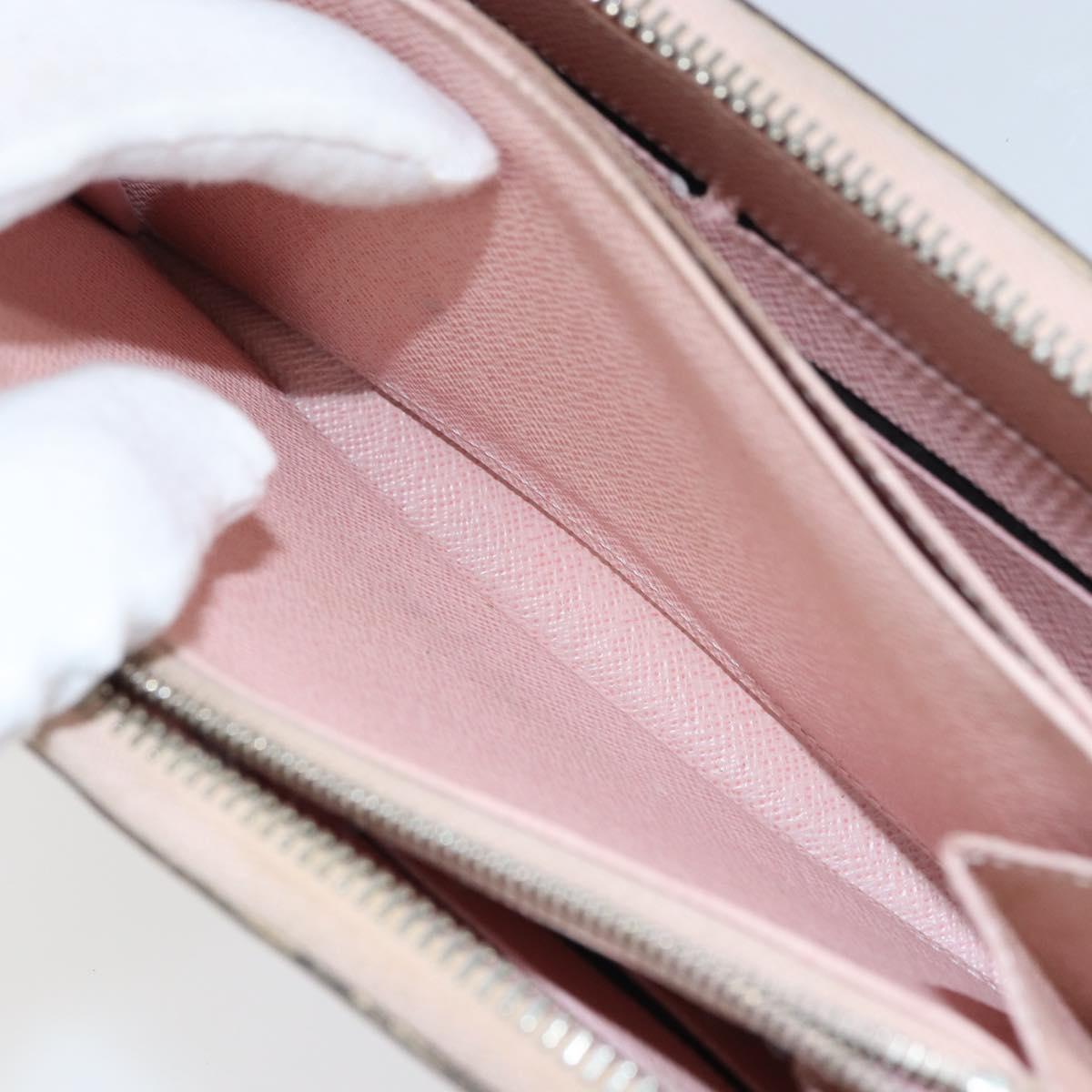 LOUIS VUITTON Epi Zippy Wallet Long Wallet Rose Valerine M61863 LV Auth yk20109