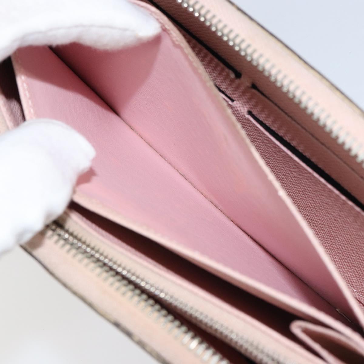 LOUIS VUITTON Epi Zippy Wallet Long Wallet Rose Valerine M61863 LV Auth yk20109