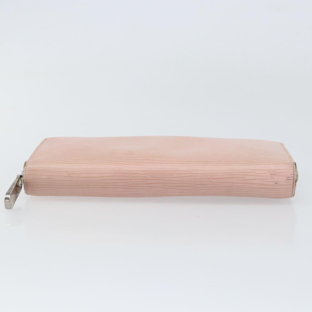 LOUIS VUITTON Epi Zippy Wallet Long Wallet Rose Valerine M61863 LV Auth yk20109