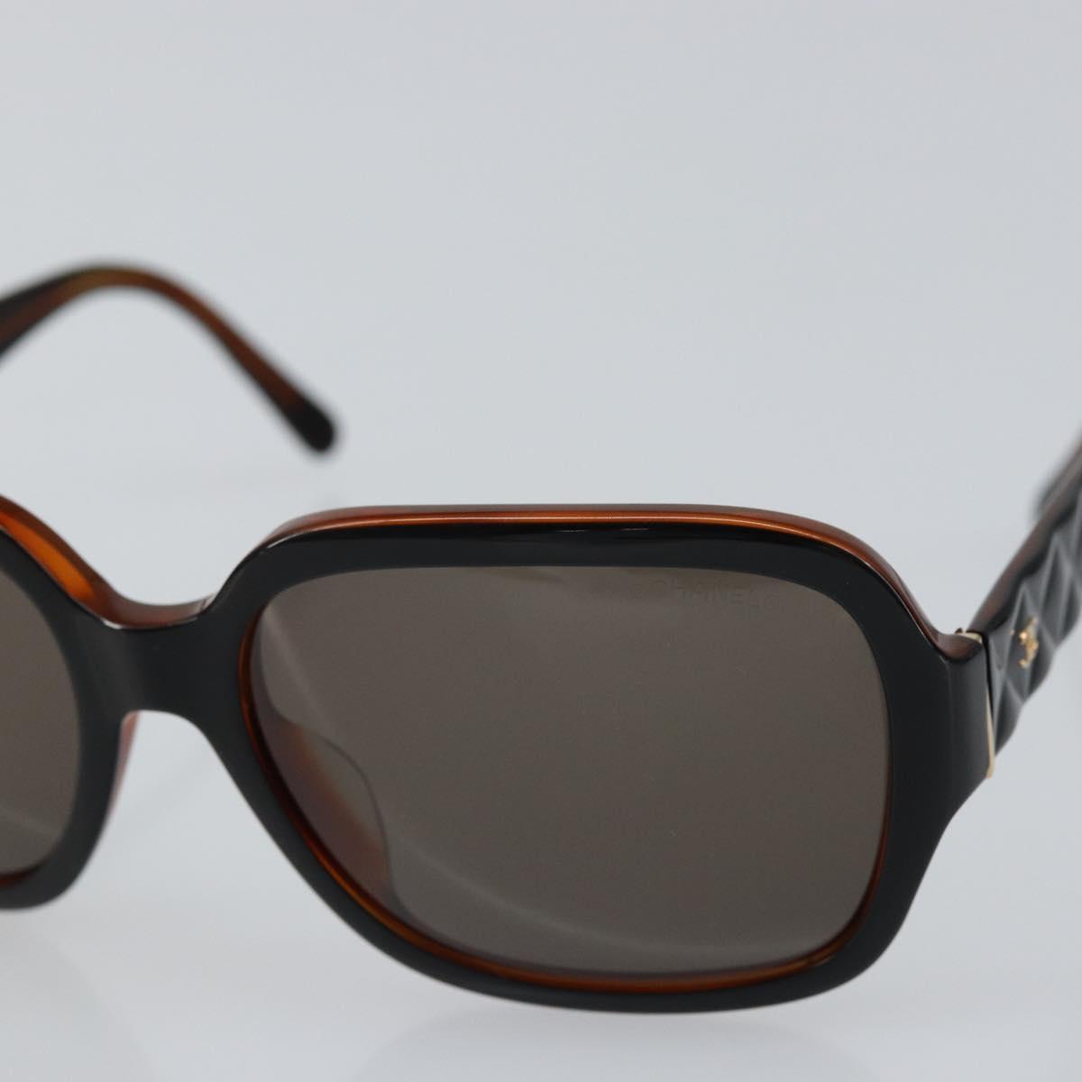 CHANEL COCO Mark Sunglasses plastic Silver CC Auth yk20113V