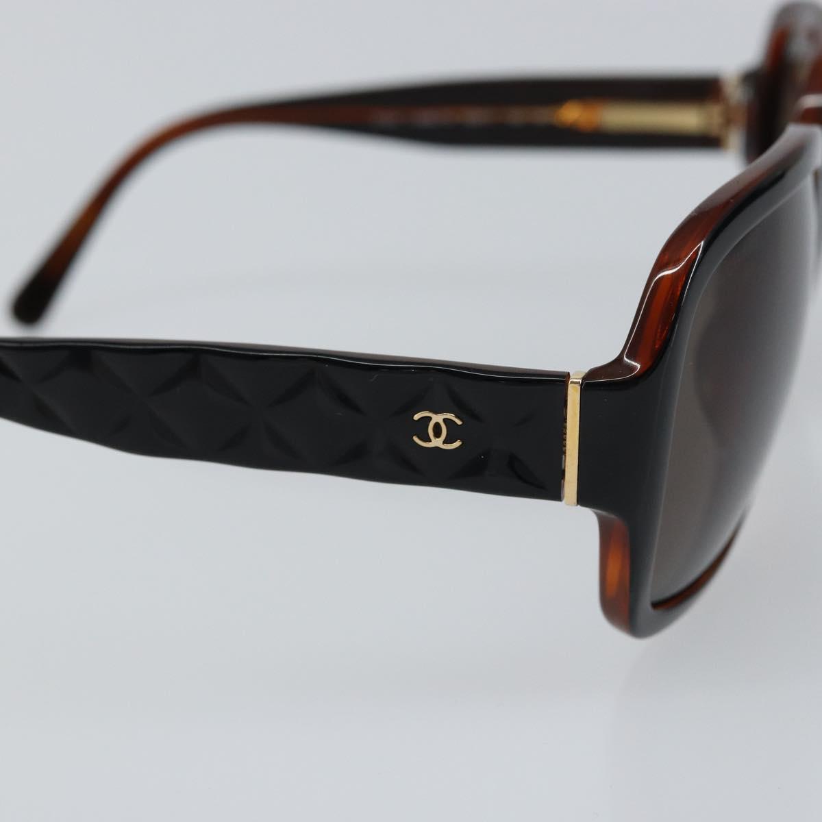 CHANEL COCO Mark Sunglasses plastic Silver CC Auth yk20113V