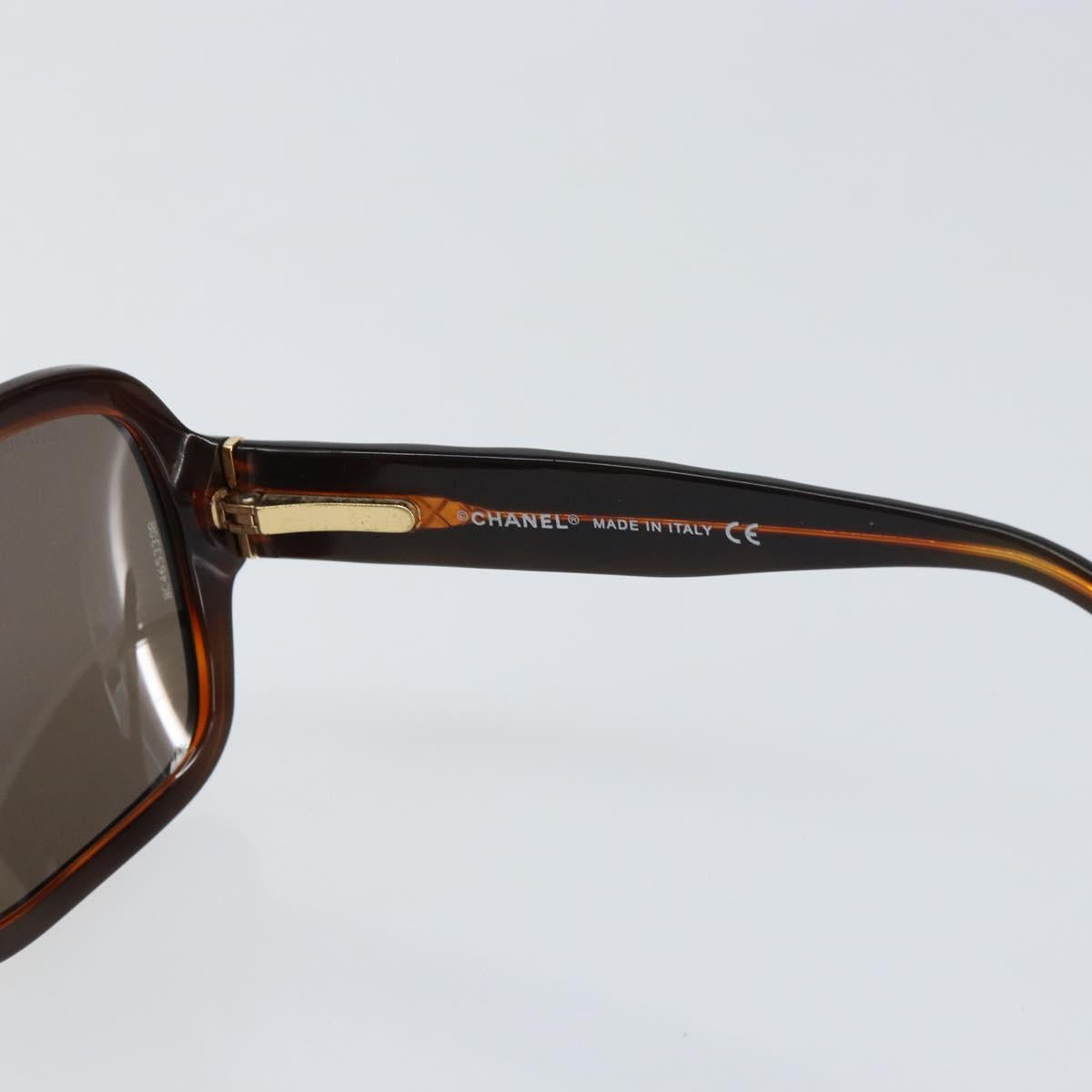 CHANEL COCO Mark Sunglasses plastic Silver CC Auth yk20113V
