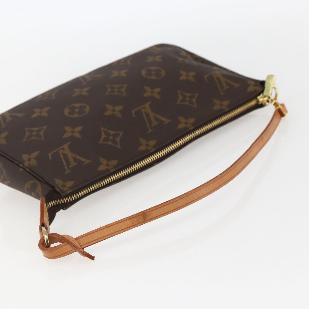 LOUIS VUITTON Monogram Pochette Accessoires Pouch M51980 LV Auth yk20116V