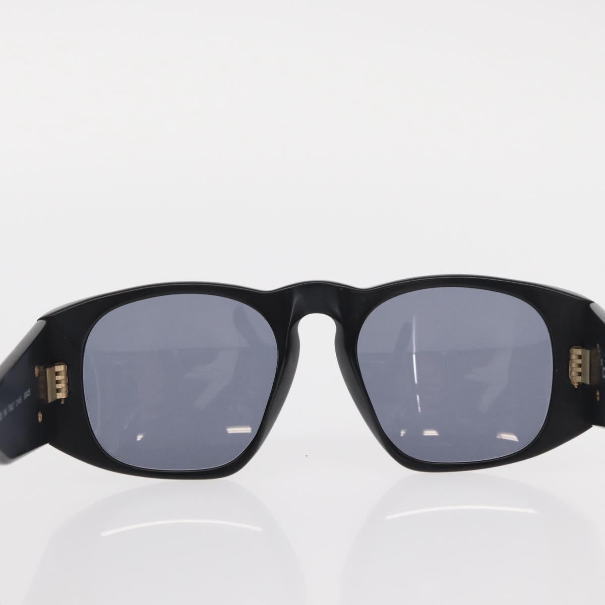 CHANEL Sunglasses plastic Black CC Auth yk20131