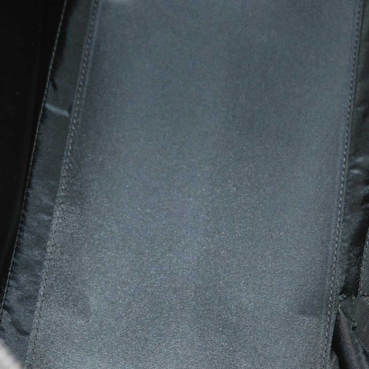 Christian Dior Trotter Canvas Hand Bag PVC Gray Silver Auth yk20143