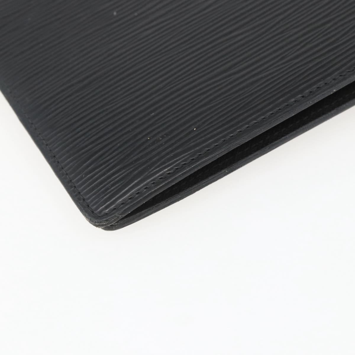 LOUIS VUITTON Epi Agenda GM Day Planner Cover Black Gold R20212 LV Auth yk20152