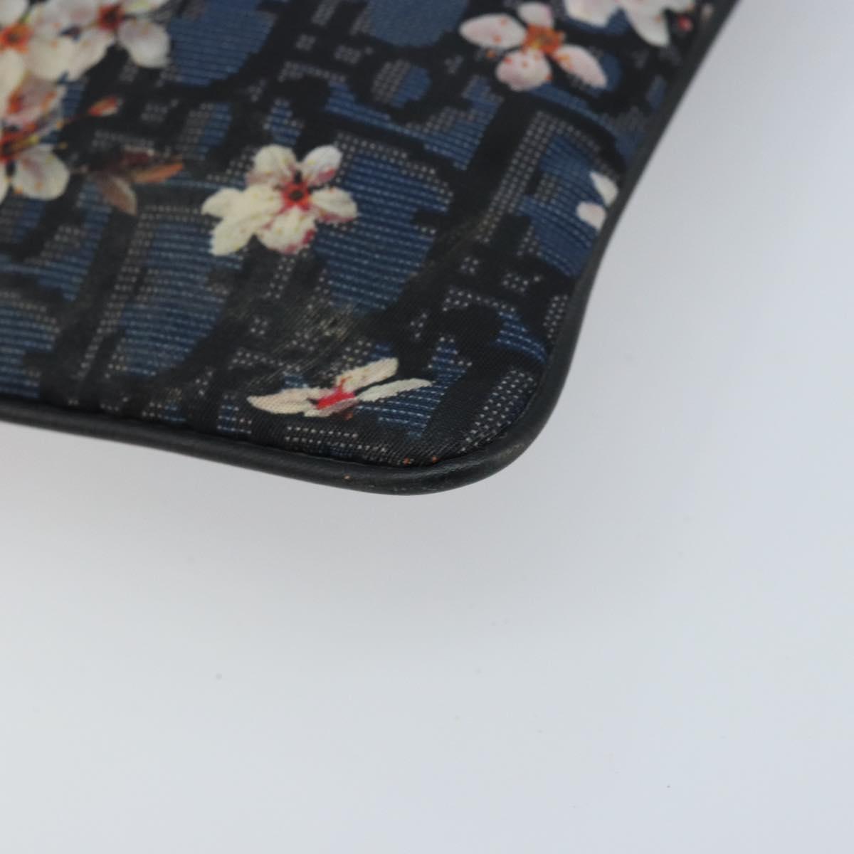 Christian Dior Trotter Canvas Hajime Sorayama Clutch Bag Nylon Navy Auth yk20185