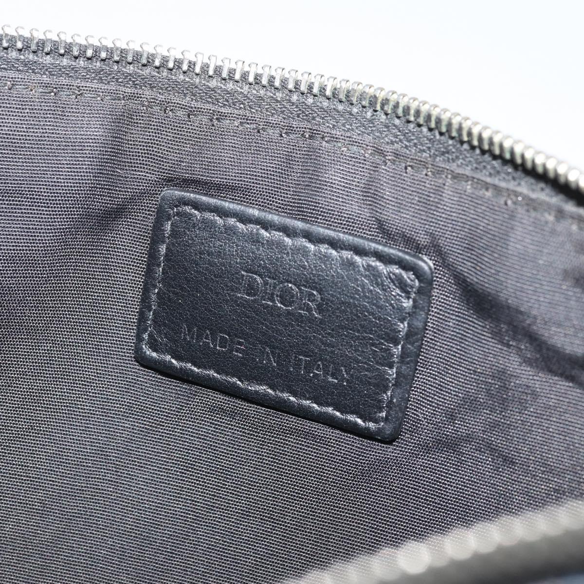 Christian Dior Trotter Canvas Hajime Sorayama Clutch Bag Nylon Navy Auth yk20185