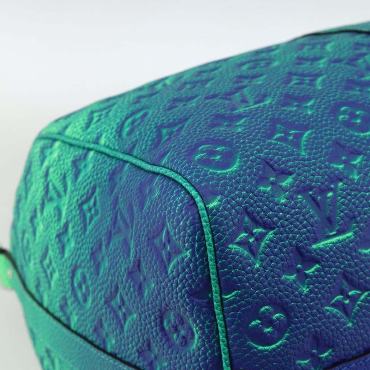 LOUIS VUITTON Illusion Keepall Bandouliere 50 Bag Green M59712 LV Auth yk20200SM