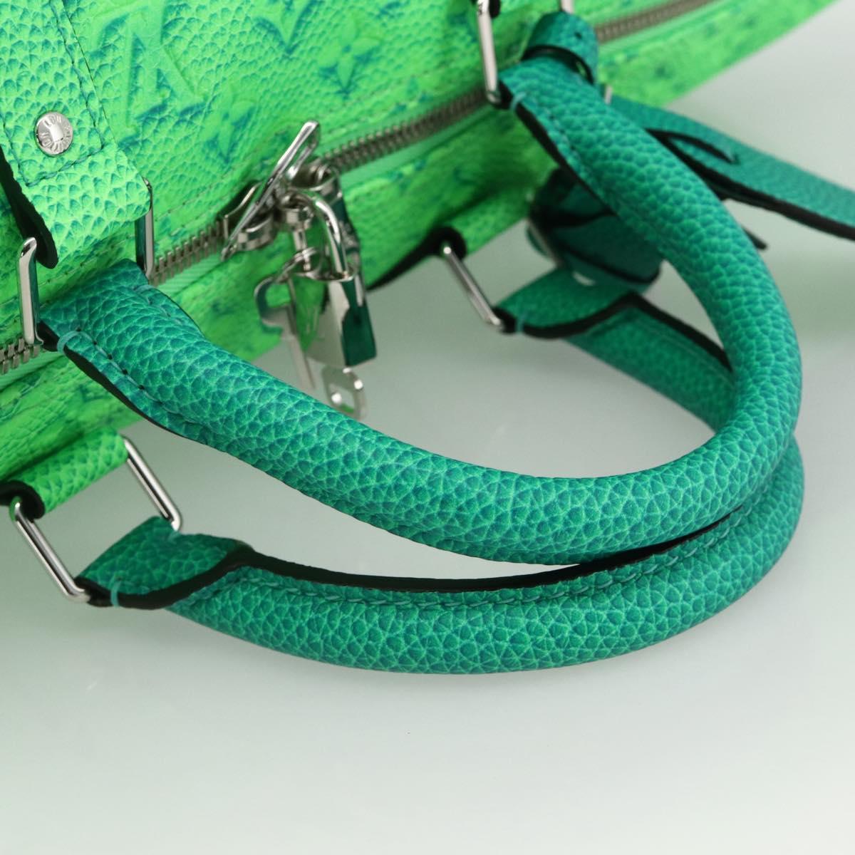 LOUIS VUITTON Illusion Keepall Bandouliere 50 Bag Green M59712 LV Auth yk20200SM