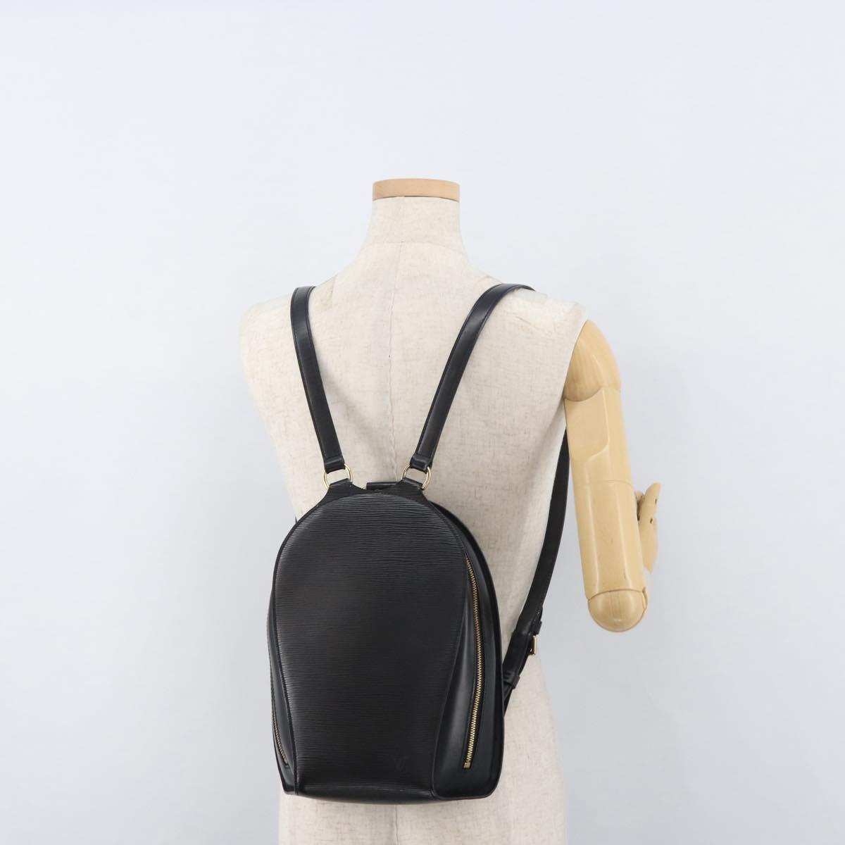 LOUIS VUITTON Epi Mabillon Backpack Black M52232 LV Auth yk20224