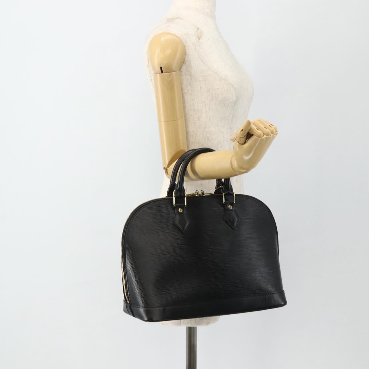 LOUIS VUITTON Epi Alma Hand Bag Noir Black M52142 LV Auth yk20264A