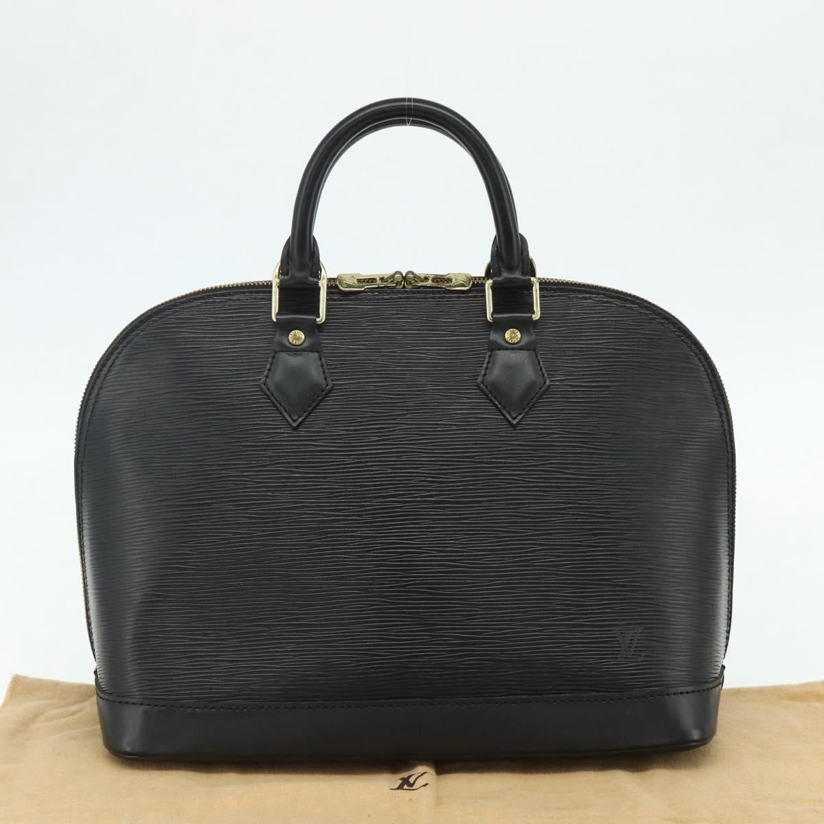 LOUIS VUITTON Epi Alma Hand Bag Noir Black M52142 LV Auth yk20264A