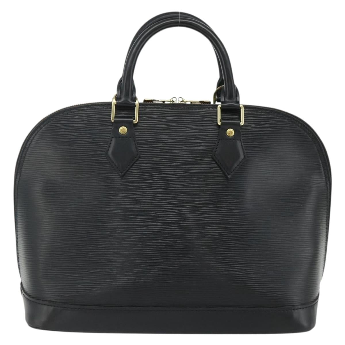 LOUIS VUITTON Epi Alma Hand Bag Noir Black M52142 LV Auth yk20264A